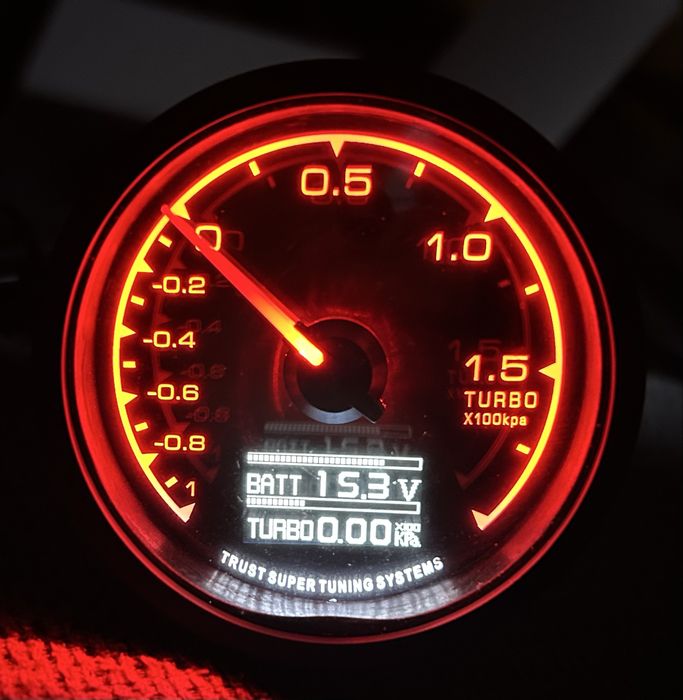 Бууст метър boost meter измервателен уред за турбо