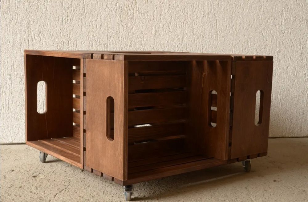 Masuta cafea lemn natural