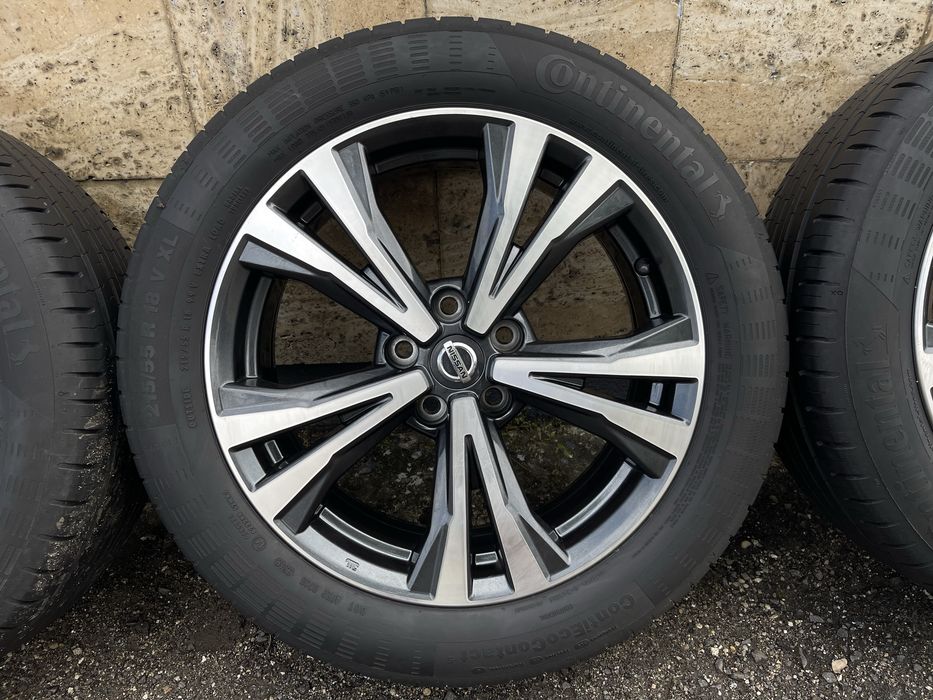 Jante Roti 18 Originale 5X114,3 Nissan Qashqai Juke Dacia Duster Renault Arkana Captur Anvelope vara 215 55 R18