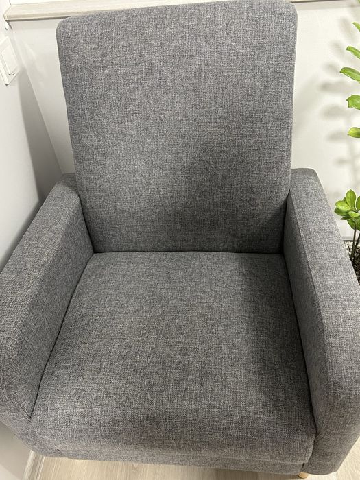 Сиво меко кресло