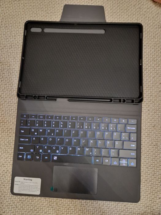 Husa cu tastatura bluetooth Samsung Galaxy Tab S7 FE 2021 S7+ 2020