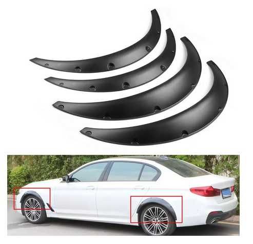 Тунинг Раздувки За Калници, Вежди, 4 бр, Черни