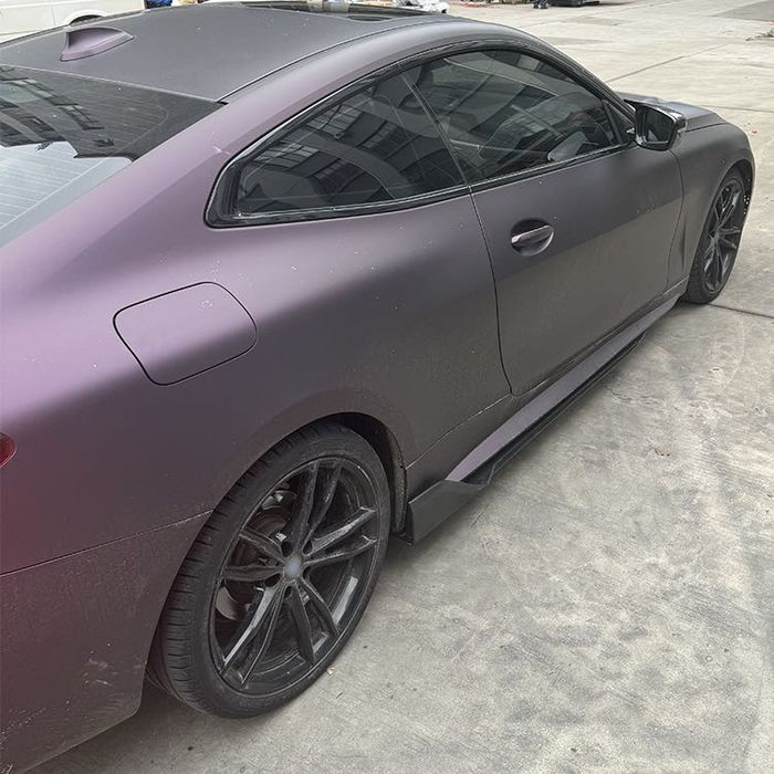 Prelungire praguri Aero compatibile BMW seria 4 G22 2021+ negru lucios