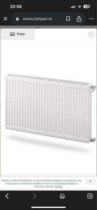 Vand radiator purmo  C 22 600x1000