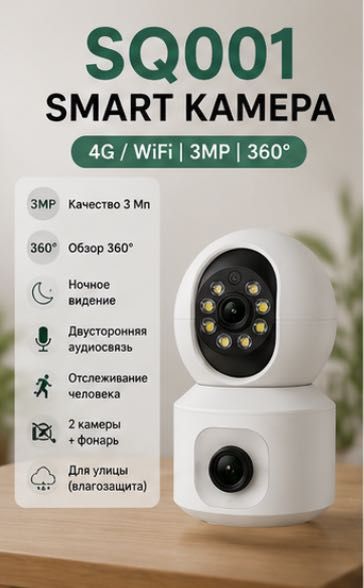WiFi камера Smart kamera Wifi kamera 360 kamera ночное видение