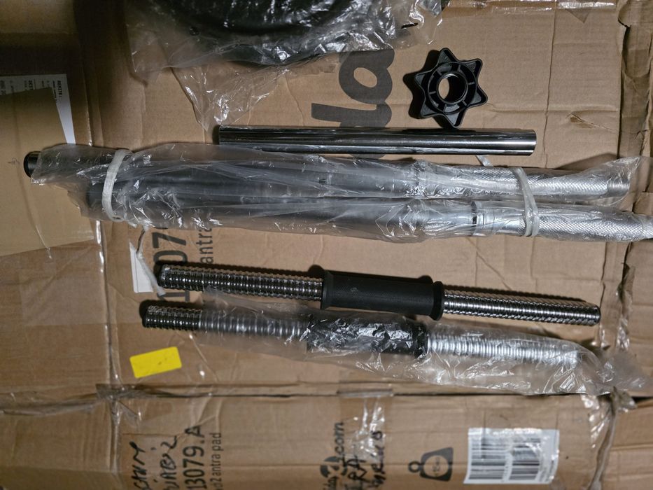 Bara cu greutăți haltera si 2 gantere