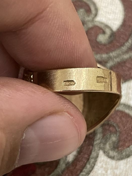 Золотой перстень, кольцо, oltin, tilla uzuk uzik, 14,43 гр