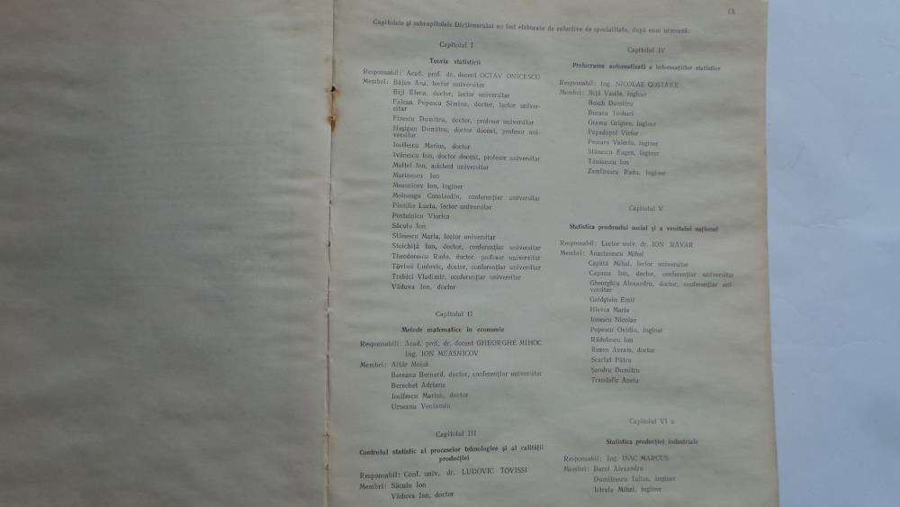 Dictionar Statistic Economic din anul 1969