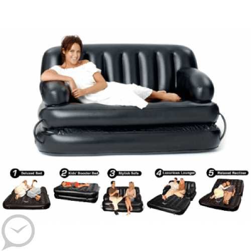 Двуместен надуваем разтегателен Матрак диван 5 in 1 BESTWAY 188X152X64