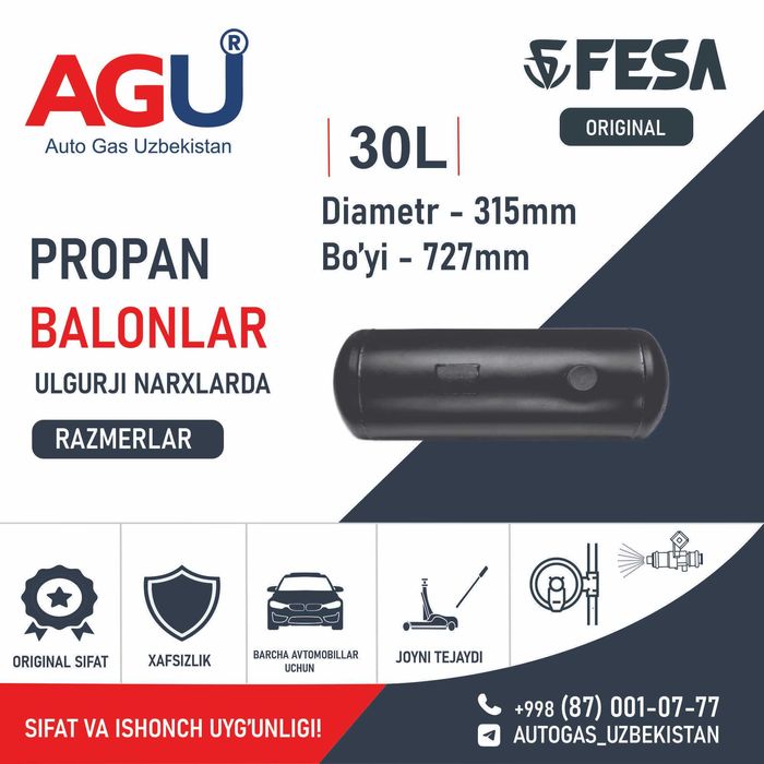 AGU Metan va Propan Balonlar