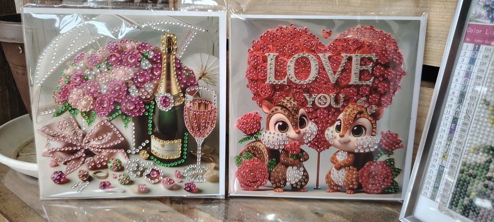 Ръчно изработено диамантени картички!