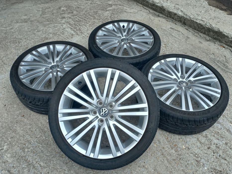 17.5x100 Vw Montani Оригинални Seat Škoda Audi 7j et46 Гуми 215 40 17