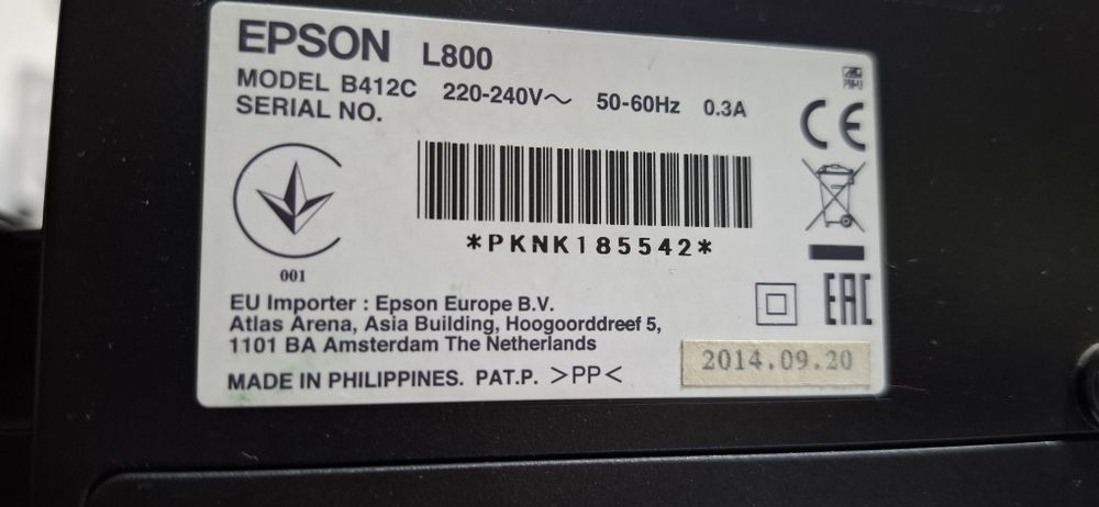 Принтер Epson L800.