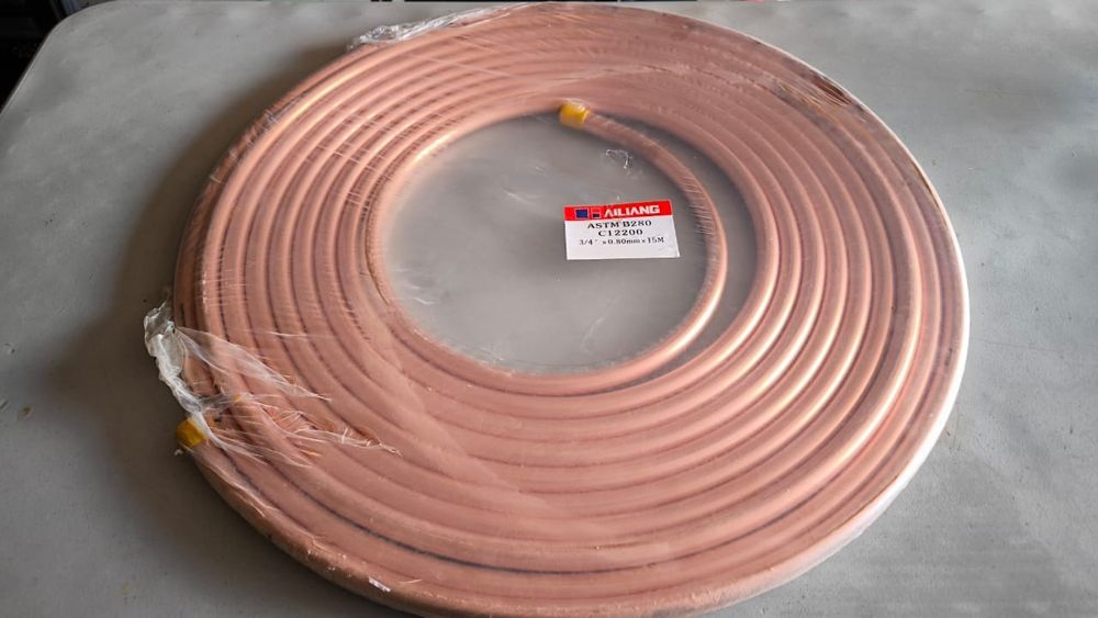 Труба медная диаметр 19мм и 22мм.