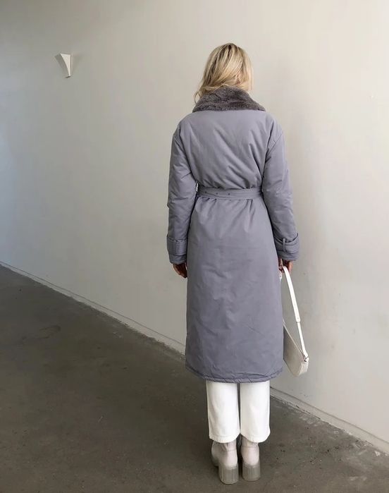 Новое серое пальто