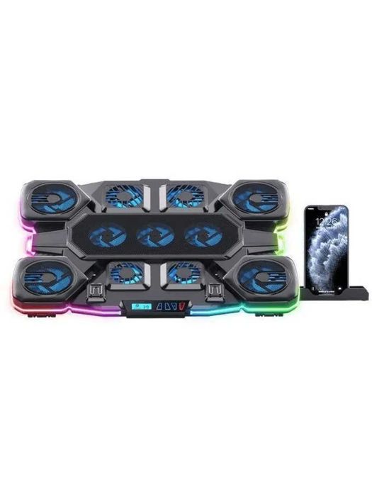 }Подставка для ноутбука 2E GAMING CPG-011, до 17.3", RGB, чёрный