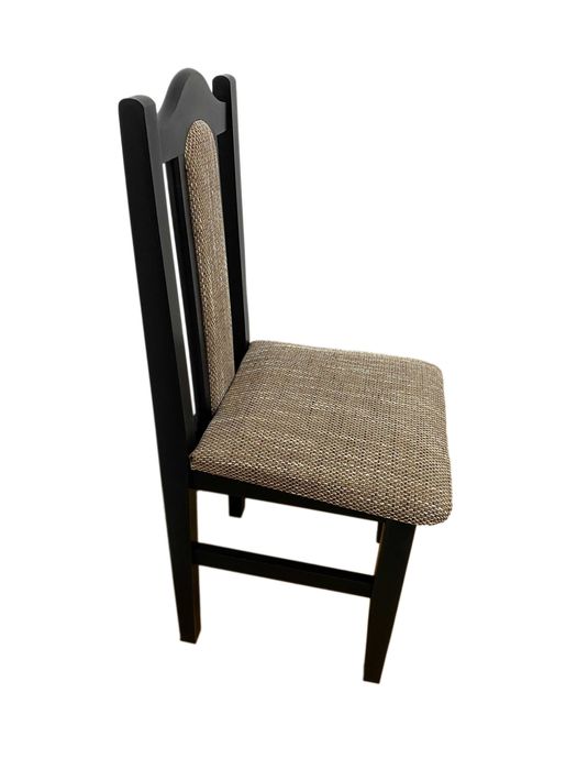 Scaun cu spatar SC-07, lemn masiv de fag, tapitat cu material textil