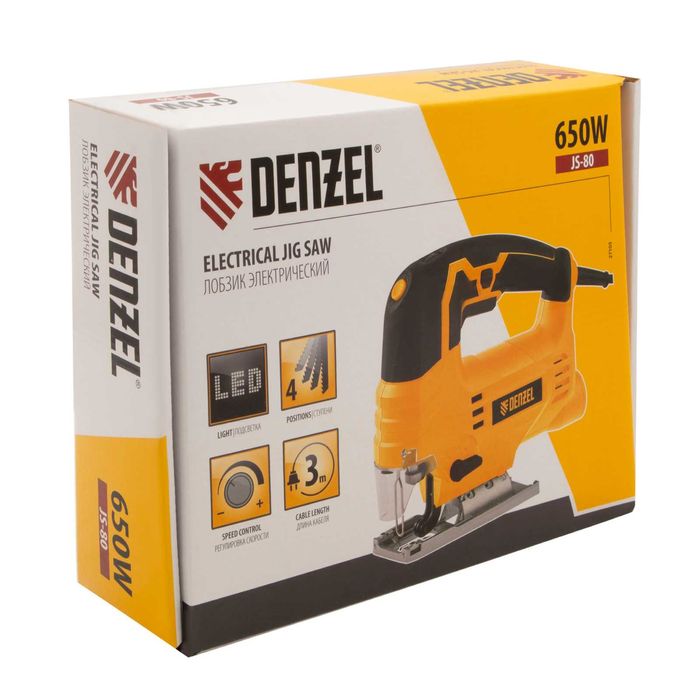 Лобзик электрический JS 80, 650 Вт, 80 мм Denzel