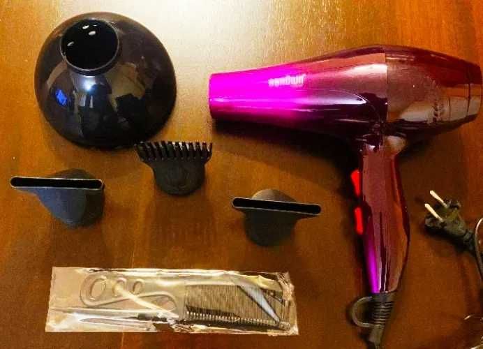 5000W Мощен сешоар с дифузер!Сушене,изправяне,къдрене на коса,прическа