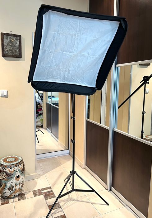 2бр Софтбокс Фото Студийно осветление, 1х S-Type държач за Светкавица