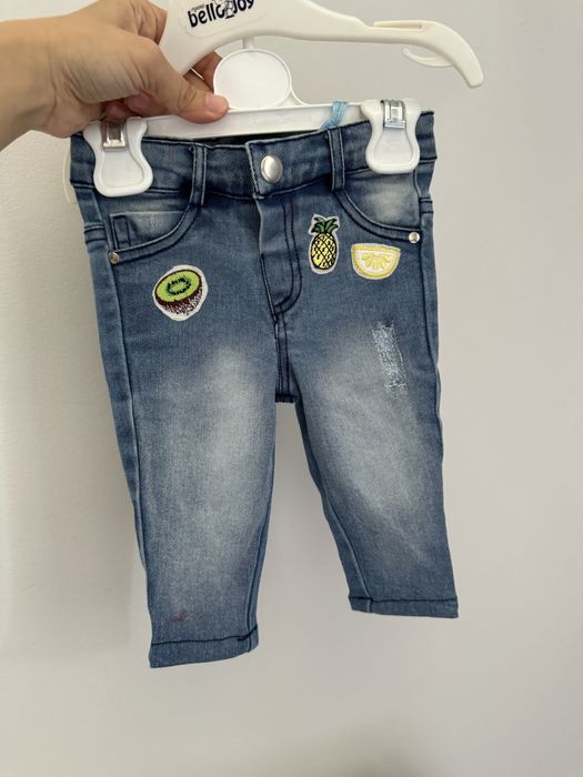 Кофта и джинсы для девочки 6-9 мес