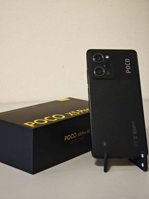 POCO X5 Pro 5G 256GB — почти нов, идеално състояние + пълен комплект