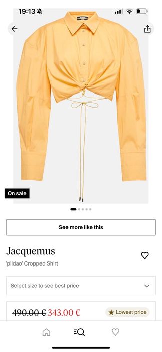 Camasa Jacquemus originala marimea S