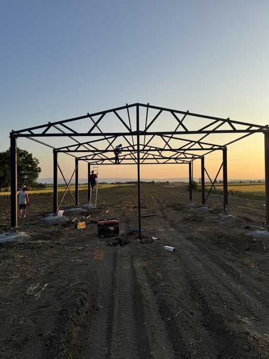 Structura metalica 12x12x4 confectionata din teava recrangulara ! Anexa gospodareasca !