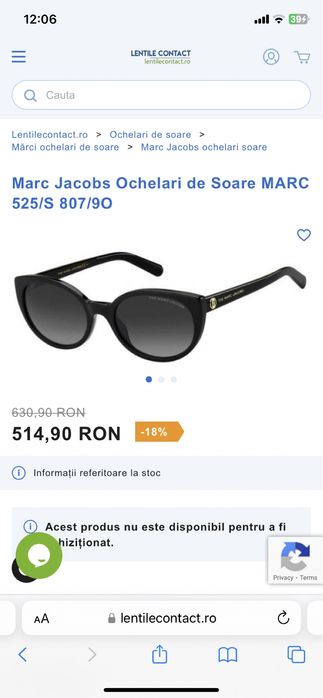 Ochelari de soare Marc Jacobs MARC 525/S 807/9O