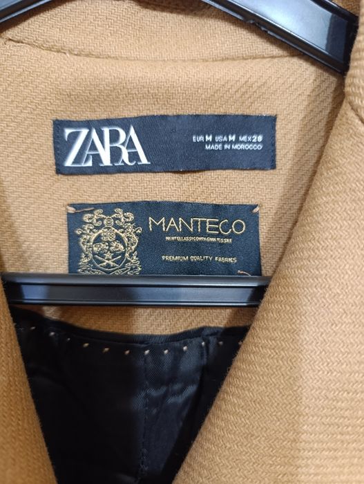 Palton Zara Manteco  M 75% lana