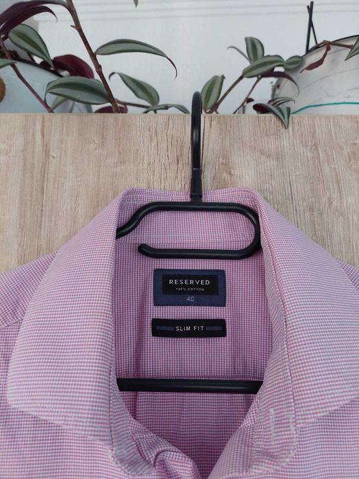 Camasa eleganta Reserved mov violet din 100%bumbac