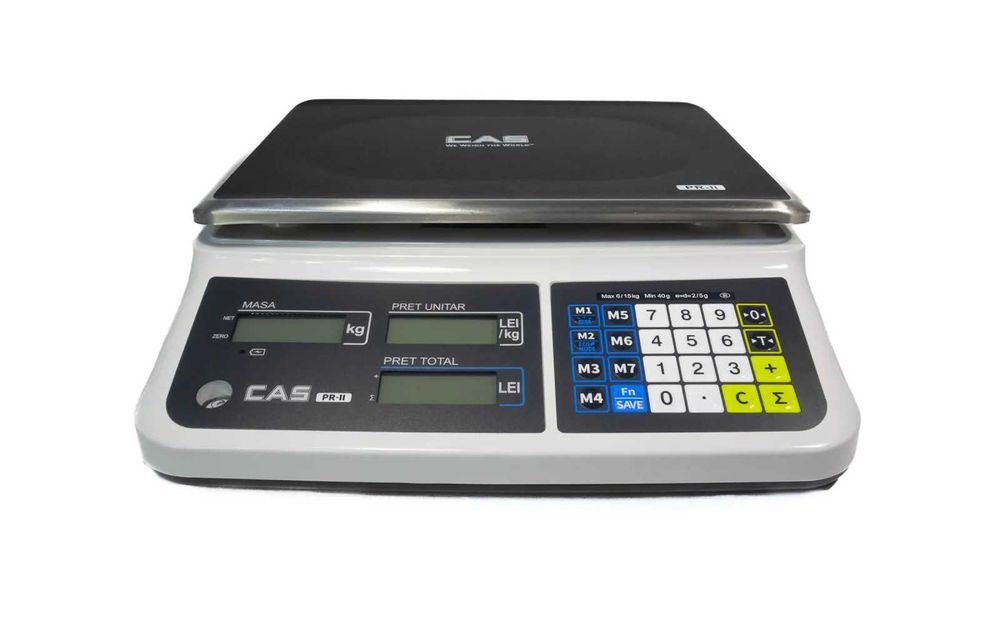 Cantar electronic comercial CAS PRII 30CB NC 15/30 Kg