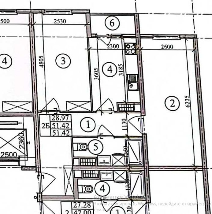 2-х комнатная квартира 4-этаж Водник, ул.Рохат, м-в Янги Узбекистан