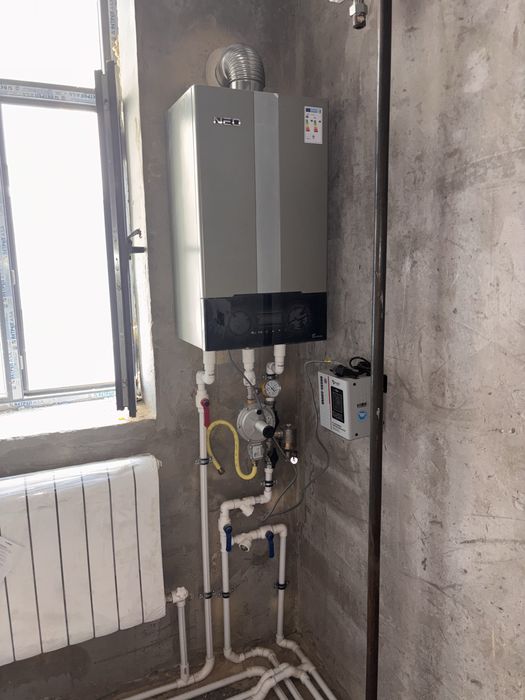 Установка ,Раковины ,Котёл Настенный ,Аристон, Унитаз, Смеситель