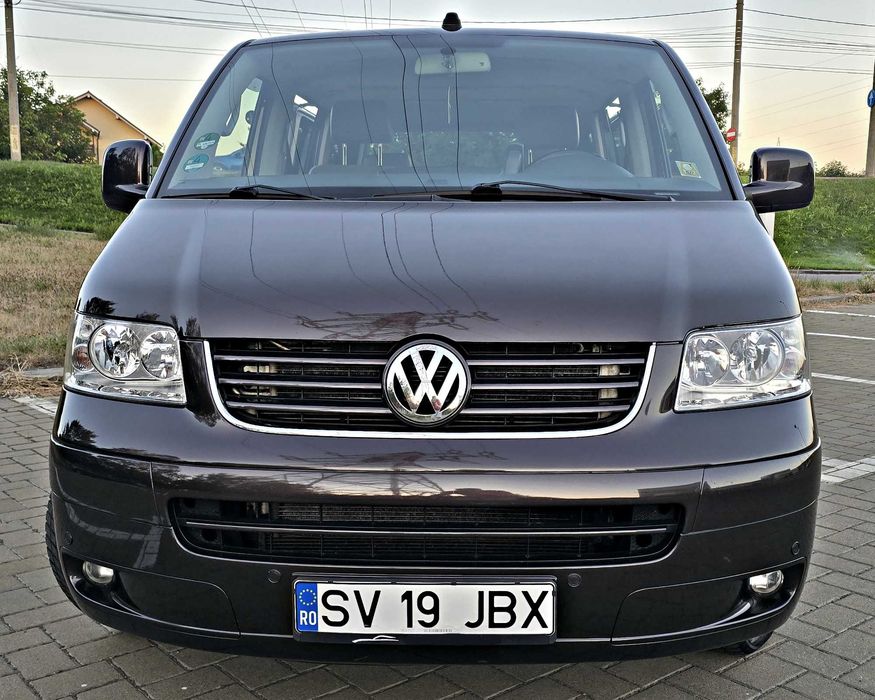 VW MULTIVAN T5 HIGHLINE 2010 7 LOCURI Uși Laterale+Masă Piele/Navigatie/Clima Fata+spate