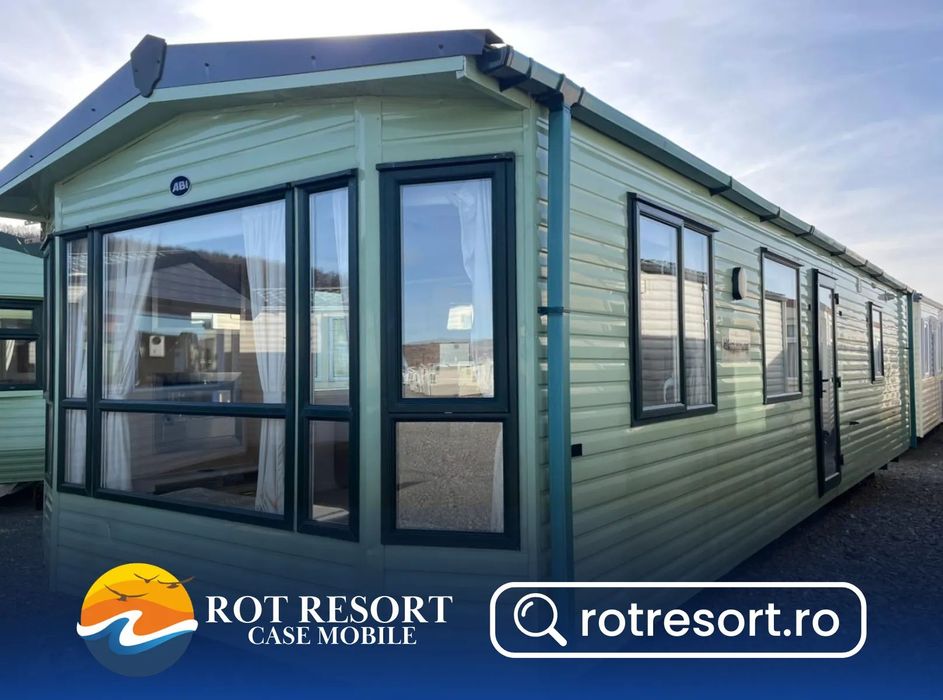 Alta Casa mobila ABI Highlander nr. 132 | Tâmplărie PVC şi încalzire centrala pe gaz cu calorifere | 11 x 3.7 m | 2 dormitoare şi 1 baie