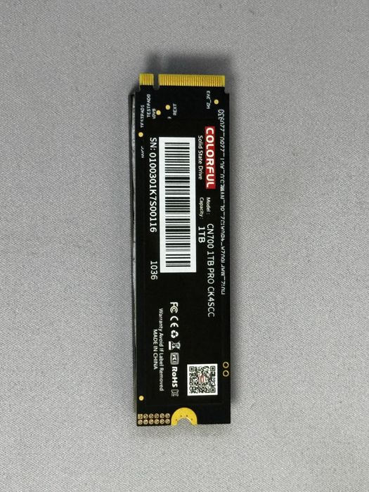 SSD Colorful CN700 PRO 1TB M.2 NVMe PCIe 4.0 100%