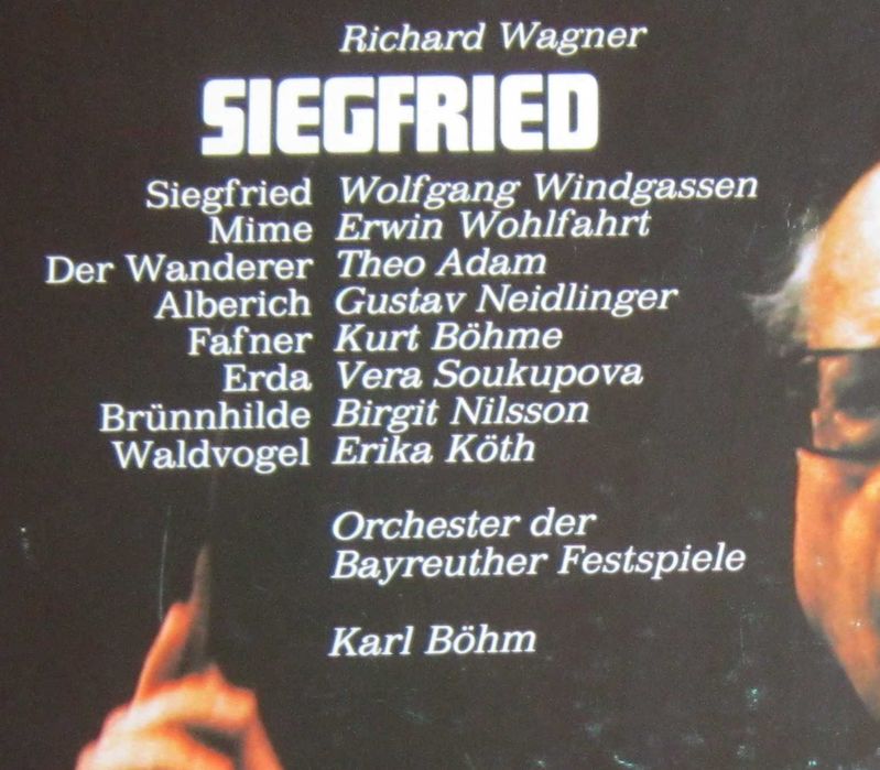 rar vinil  Siegfried Wagner dir. Karl Bohm 4LP Festival Bayreuth 1973