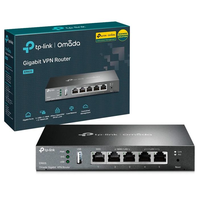# TPLink ER605 Omada Гигабитный VPN маршрутизатор