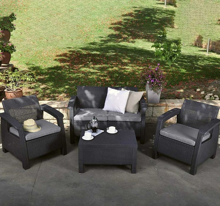 НЕМСКИ Луксозен Градински Сет Navara В 3 Цвята + Подарък ЛЕД ФЕНЕР