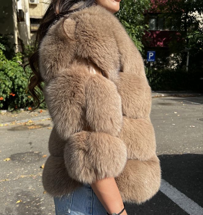 Haina de blana vulpe marime M/L