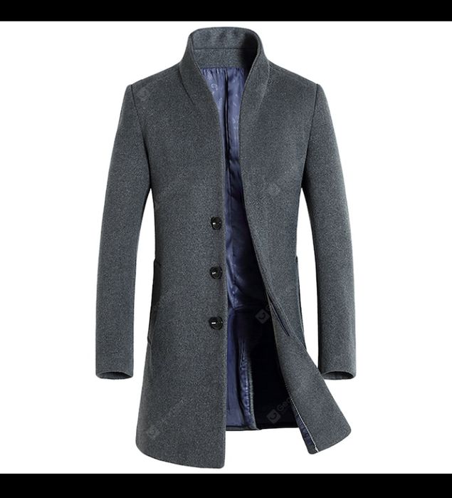 Palton gri barbat