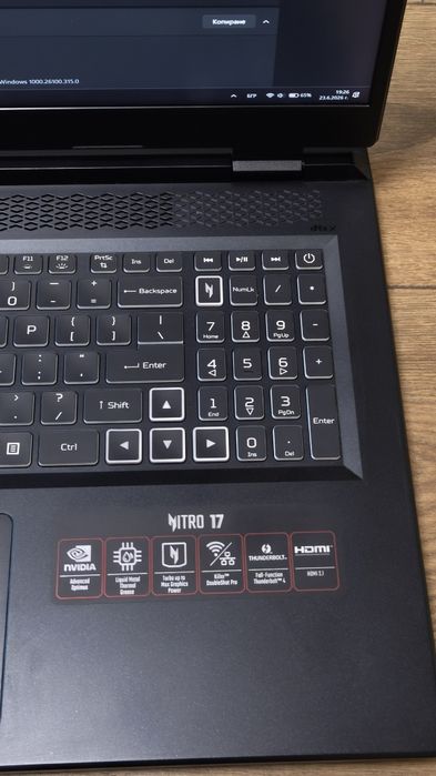 Лаптоп Gaming Acer Nitro 17 AN17-51, Intel® Core™ i7-13700H, 17.3", QHD, 165Hz, 16GB, 1TB SSD, NVIDIA® GeForce® RTX™ 4060 8GB