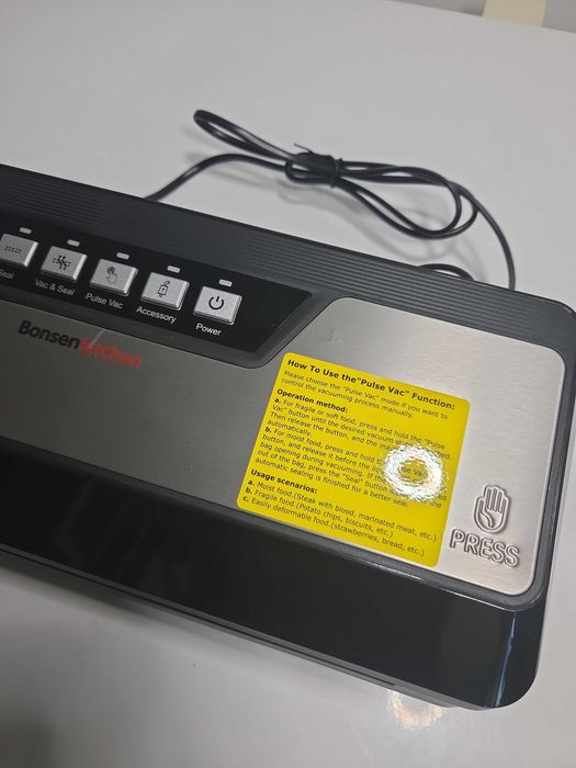 Aparat vidat Bonsenkitchen VS3019 – 125W – cu cuțit integrat