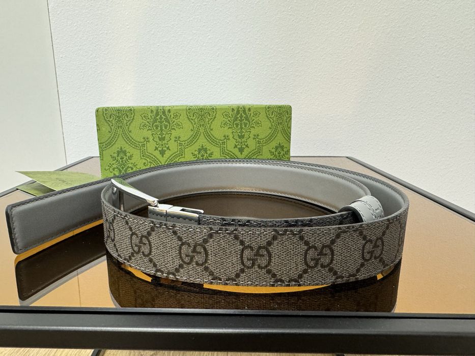 Oferta 6-10 aprilie Curea Gucci barbati reversibila, marimea 90