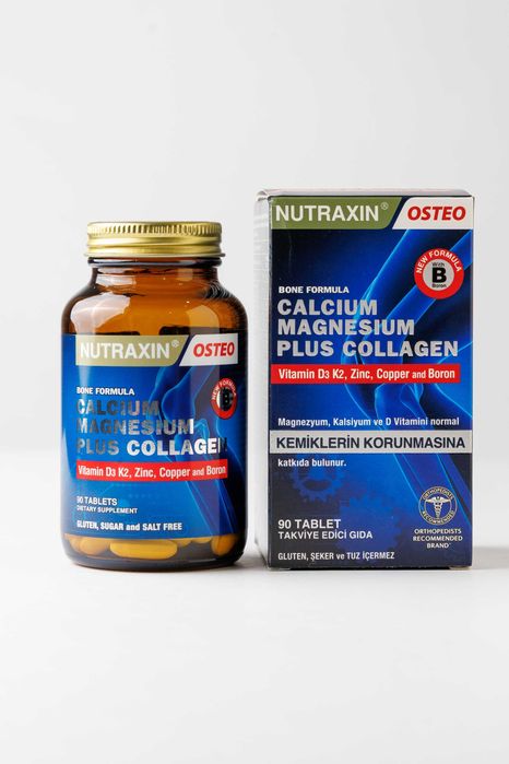 Suyaklar va bo'g'imlar uchun kalsiy kollagen magniy, Nutraxin Osteo