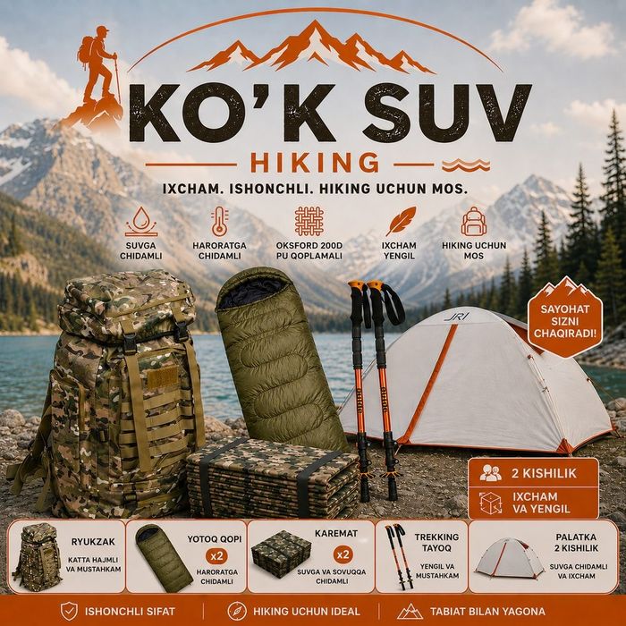 2 kishilik hiking set 230.000