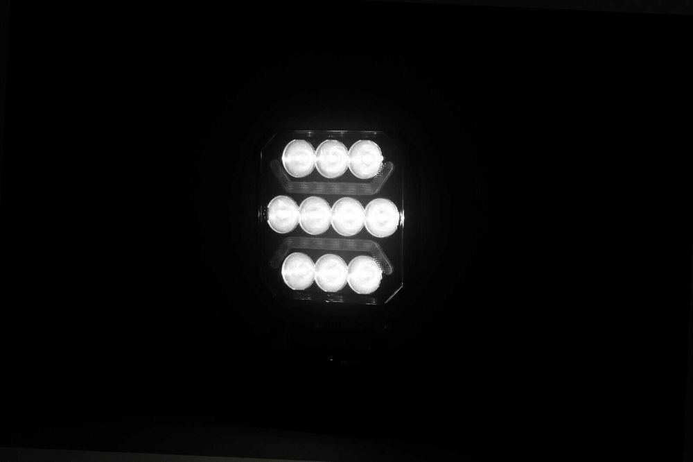 Мощен 100W LED Диоден ФАР БЯЛО+ЧЕРВЕНО за Джипове Трактори АТВ Камиони