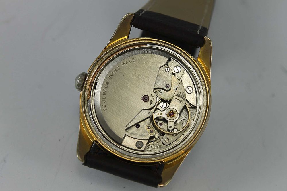 MuDu Doublematic SuperAutomatic Рядък Швейцарски Позлатен Часовник