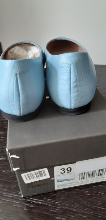Balerini Gino Rossi piele naturala bleu ciel superbi 39